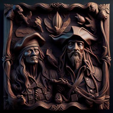 3D model Pirates of the Caribbean game (STL)